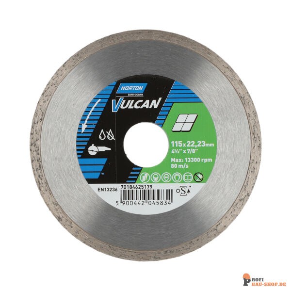 nortonschleifmittel/NORTON_schleifmittel_70184625179 Blades Norton Vulcan-VULCAN TILE-115x22.23-5x1.7_150581